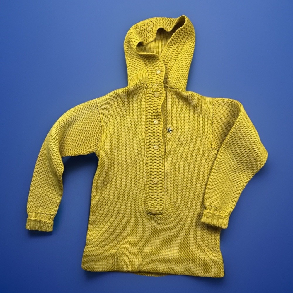 True Vintage 40s Knit Wool Geistex Geist & Geist NY USA Cardigan Sweater 1940s